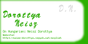 dorottya neisz business card